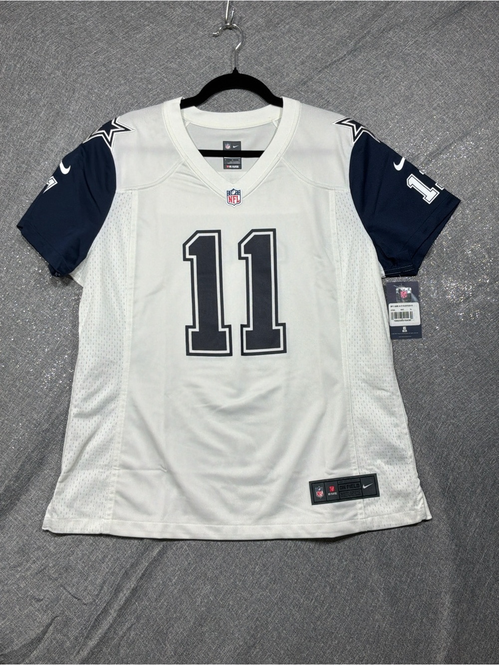 Nike White & Navy #11 Dallas Cowboys Men's Jersey